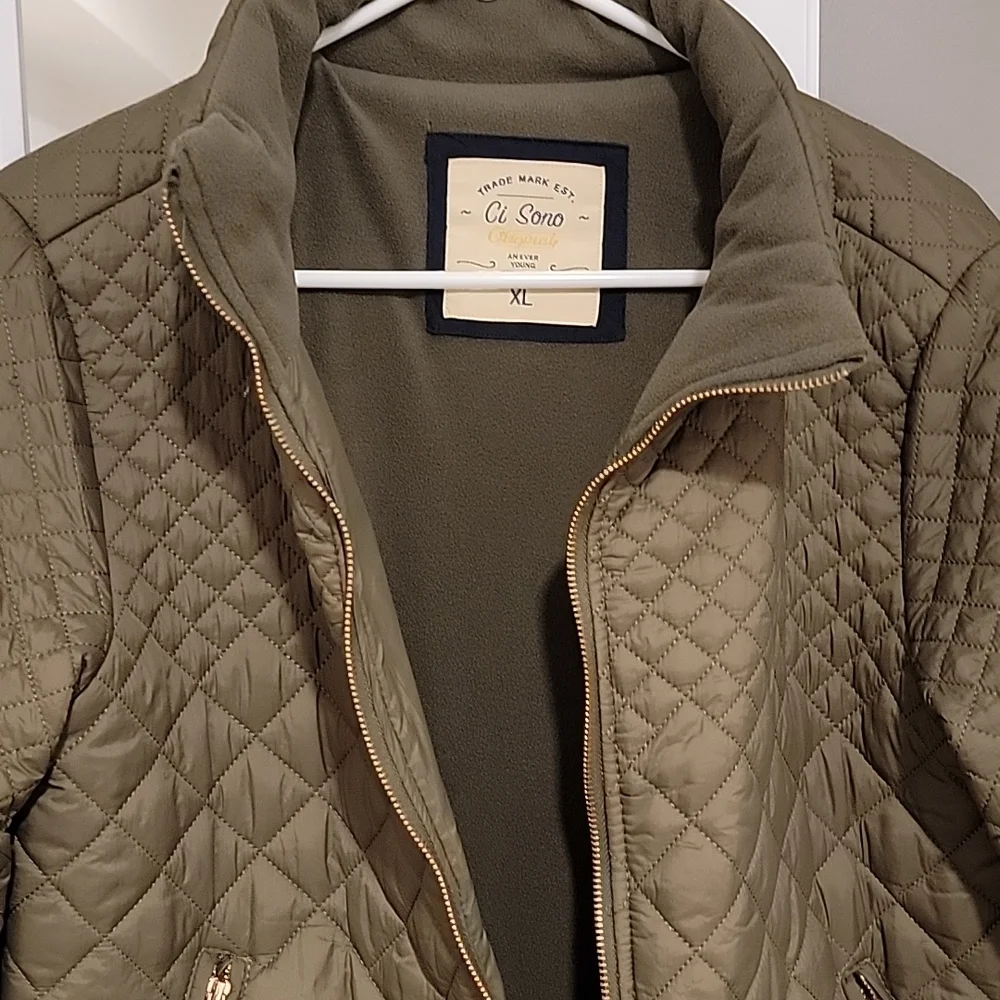 Ci Sono Army green XL jacket (Worn once) - Picture 2 of 5